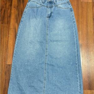 SHEIN Blue Denim Skirt